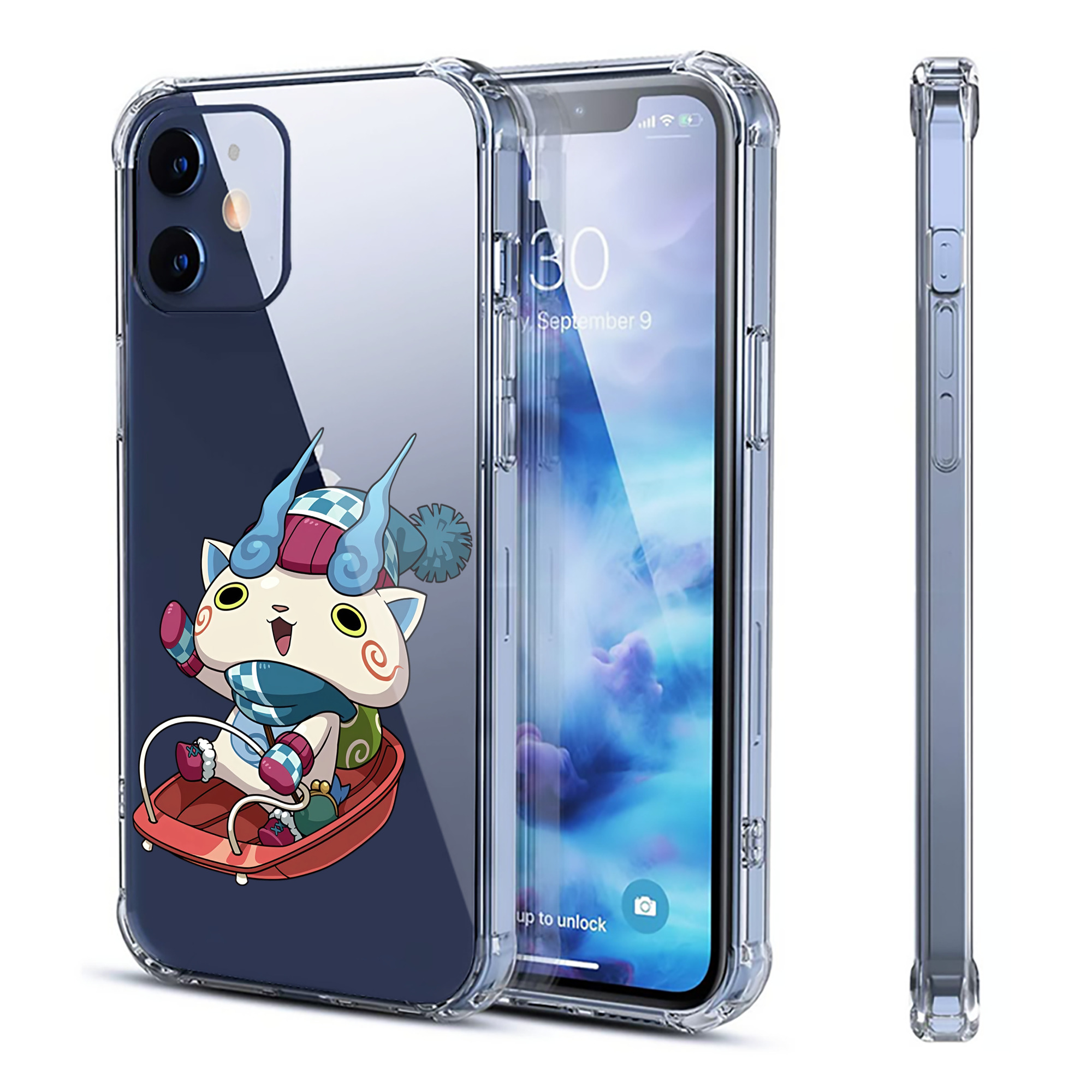 （画像用） 妖怪ウォッチ Yo-kai Watch 【iPhone 12シリーズ対応】透明スマホケース（クリアソフトケース）